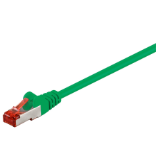 Goobay S/FTP CAT6 Patch kábel 1m - Zöld (68289) kábel és adapter