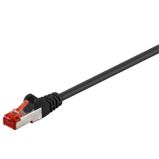 Goobay S/FTP CAT6 Patch kábel 20m - Fekete kábel és adapter