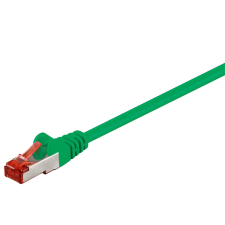 Goobay S/FTP CAT6 Patch kábel 5m - Zöld kábel és adapter