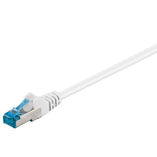 Goobay S/FTP CAT6a Patch kábel 0.5m - Fehér kábel és adapter