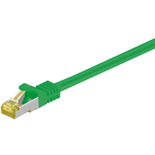 Goobay S/FTP CAT6a Patch kábel 15m - Zöld (91649) kábel és adapter