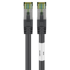 Goobay S/FTP CAT8.1 Patch kábel 0.5m - Fekete (66720) kábel és adapter