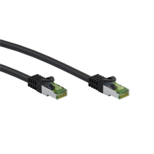 Goobay S/FTP CAT8.1 Patch kábel 10m - Fekete (61098) kábel és adapter