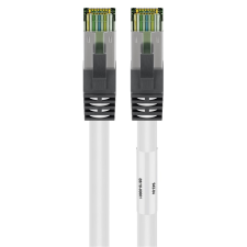 Goobay S/FTP CAT8.1 Patch kábel 1m - Fehér (55124) kábel és adapter