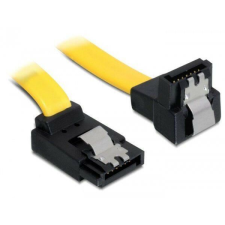 Goobay SATA3 (derékszögben hajlított) adatkábel 0,5m sárga-fekete (95020) (boobay95020) kábel és adapter