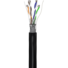 Goobay SF/UTP CAT5e Installációs kábel 100m - Fekete (57296) kábel és adapter