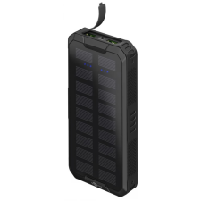 Goobay Solar powerbank 20000mAh 2xUSB 1xUSB-C fekete power bank