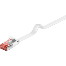 Goobay U/FTP CAT6 Lapos Patch kábel 0.25m - Fehér (94913) kábel és adapter
