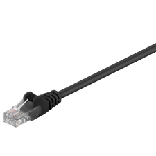 Goobay U/UTP CAT5e Patch kábel 0.25m - Fekete (68703) kábel és adapter