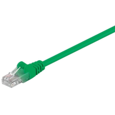 Goobay U/UTP CAT5e Patch kábel 0.5m - Zöld kábel és adapter