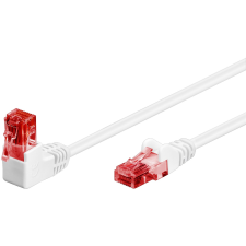 Goobay U/UTP CAT6 90° Derékszögű patch kábel 0.25m - Fehér (51520) kábel és adapter