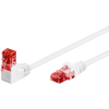 Goobay U/UTP CAT6 90° Derékszögű patch kábel 10m - Fehér (51526)