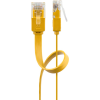 Goobay U/UTP CAT6 Lapos patch kábel 0.5m - Sárga (96396)