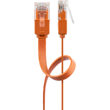 Goobay U/UTP CAT6 Lapos patch kábel 1m - Narancssárga (96403) kábel és adapter