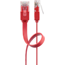 Goobay U/UTP CAT6 Lapos patch kábel 3m - Piros (96418) kábel és adapter