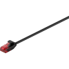 Goobay U/UTP CAT6 Slim Patch kábel 15m - Fekete (93731)