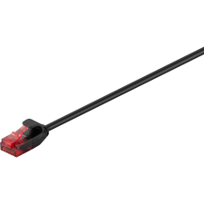 Goobay U/UTP CAT6 Slim Patch kábel 15m - Fekete (93731) kábel és adapter