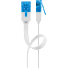 Goobay U/UTP CAT6a Lapos patch kábel 0.5m - Fehér (96303) kábel és adapter