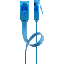 Goobay U/UTP CAT6a Lapos patch kábel 0.5m - Kék (96295) kábel és adapter