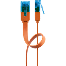 Goobay U/UTP CAT6a Lapos patch kábel 2m - Narancssárga (96321) kábel és adapter