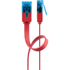 Goobay U/UTP CAT6a Lapos patch kábel 2m - Piros (96322) kábel és adapter