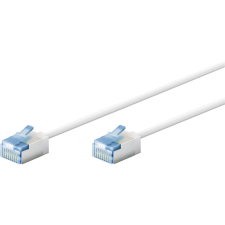 Goobay Ultraflexibles U/UTP Cat 6a RJ45 Slim Patch kábel 2m - Fehér (74287) kábel és adapter