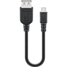 Goobay USB2.0-A apa - MicroUSB-B Nagy sebességű Adapterkábel 0.2m (95194) kábel és adapter