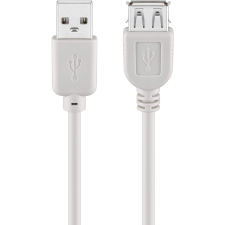 Goobay USB 2.0 hosszabító kábel kábel 1.8m - Fehér (50960) kábel és adapter