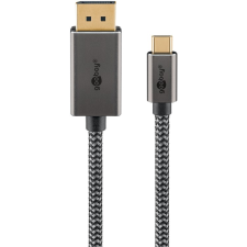 Goobay USB-C - DisplayPort 4K Átalakító kábel 3m - Fekete/Ezüst (75709) kábel és adapter