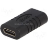 Goobay USB-C -> USB-C F/F adapter fekete (GOOBAY_45401)