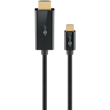 Goobay USB-C - HDMI 4K Átalakító kábel 2m - Fekete (75697) kábel és adapter