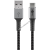 Goobay USB-C kábel, szövetborítás, 2m, szürke 60W