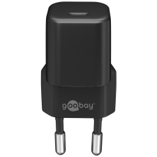 Goobay USB Type-C Hálózati gyorstöltő - Fekete (30W) (59715) mobiltelefon kellék