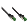 GOOD CONNECTIONS 8062-H100S S/FTP CAT6a RJ45 Patch kábel 10m - Fekete (8062-H100S)