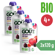Good Gout Bio alma és füge, 3x 120 g bébiétel
