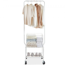 Gördülő Szennyeskosár Ruhatartóval 50kg bútor
