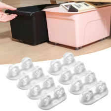  Görgős kerék szett tárolódobozhoz - Könnyen mozgatható tárolási megoldás bútor