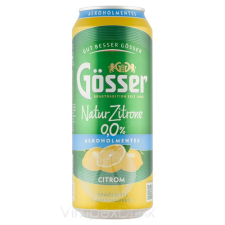 Gösser NaturZitr. citrom 0% 0,5l DOB-DRS sör