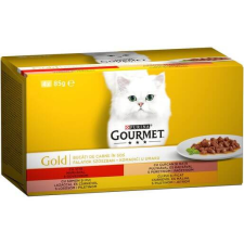  GOURMET GOLD Falatok szószban nedves macskaeledel 4x85g macskaeledel