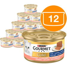Gourmet Gold konzervy pro kočky losos paštika 12x85 g macskaeledel