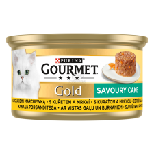  Gourmet Gold Savoury Cake csirke + répa 12 x 85 g macskaeledel