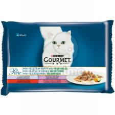 Gourmet Gourmet Perle borjú, vad, marha, pisztráng alutasakos macskaeledel 4 x 85 g macskaeledel