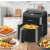  Gourmetmaxx Forrólevegõs fritõz/ Airfryer digitális 4,5L 1400W fekete DS11822-L