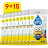 GoWipes Minyonos antibakteriális nedves törlőkendő, 9 × 15 db (135 db)