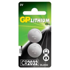 GP 3V CR Lithium elem CR-2032 (2db/csomag) (GPCR2032-BL2) (GPCR2032-BL2) gombelem