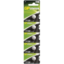 GP CR1220, lítium, 5 db buborékcsomagolásban gombelem