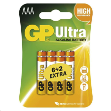 GP Ultra Alkáli AAA elem (6+2db / csomag) (B19118) ceruzaelem