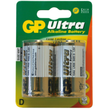 GP Ultra alkáli elem LR20 (D) 2db univerzális akkumulátor töltő