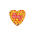 Grabo S.R.L. 46 cm-es szív alakú valentin emoji fólia lufi