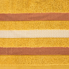  Gracja csíkos törölköző Mustársárga 70x140 cm lakástextília